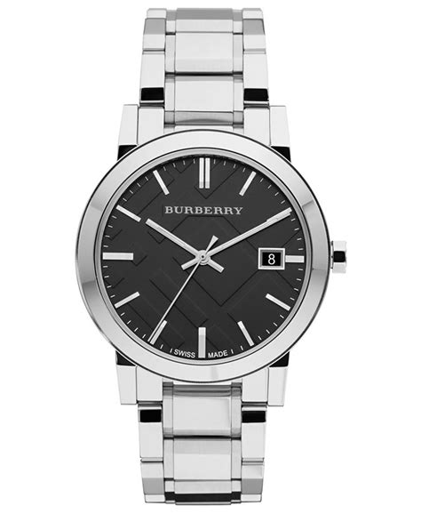 Burberry Watch, Men's Swiss Stainless Steel Bracelet 38mm 